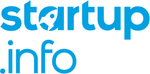 startup info logo blue